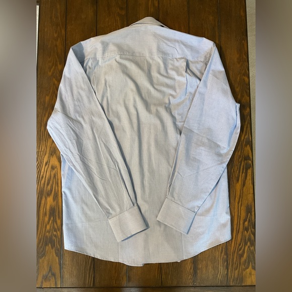 🆕 Nautica Classic Fit White and Blue Tattersall Button Down Dress Shirt - Picture 10 of 12